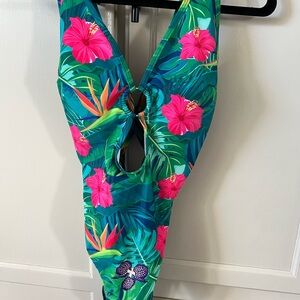 Tropical Floral One-Piece Swimsuit